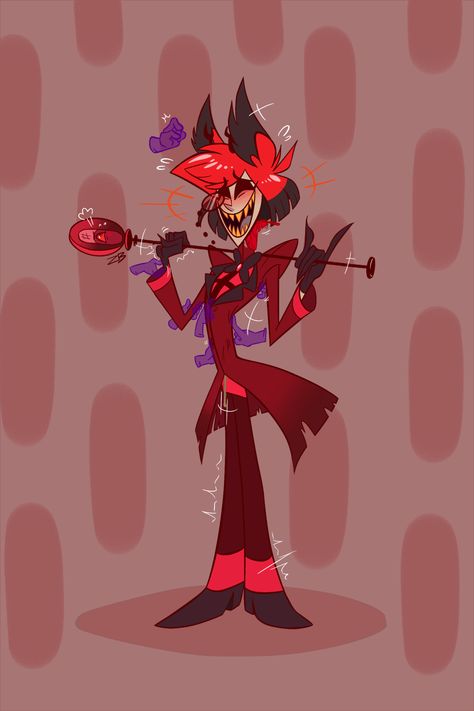 Radio Demon, Character Change, Alastor Hazbin Hotel, Vivziepop Hazbin Hotel, Bendy And The Ink Machine, Fictional Crushes, Animation Background, Art Inspiration Painting, Hotel Art