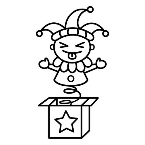 Jack in a box toy stroke #AD , #Ad, #ad, #box, #toy, #stroke, #Jack Jack In A Box Drawing, Jack In The Box Toy Drawing, Toys Drawing Illustrations, Jack In The Box Drawing, Jack In The Box Tattoo, Jack In The Box Toy, Work Doodles, Toy Logo, Toys Drawing