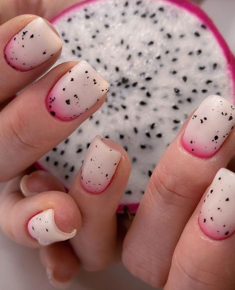 Fruit Nail Designs, Thanh Long, Fruit Nail Art, Funky Nails, Chic Nails, Nail Manicure, Swag Nails, Beauty Nails, Simple Nails