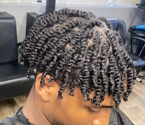 High Top 2 Strand Twist Men, Two Strand Twist Men Short Hair, Strand Twist Men, 2 Strand Twist Men, Mens Twists, Afro Hair Color, Twist Men, Male Braids, 2 Strand Twist