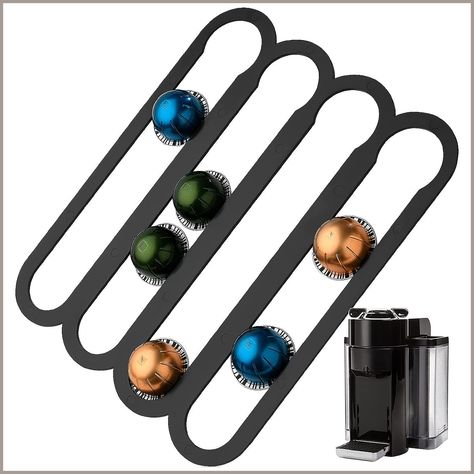 Impresa Capsule Holder Compatible With Nespresso VertuoLine Capsule Pods - Vertically or Horizontally Mounted on Walls or Und Coffee Capsule Holder, Espresso Pods, Coffee Pod Storage, Nespresso Vertuo, Capsule Holder, Nespresso Pods, Coffee Pod Holder, Nespresso Capsules, Coffee Capsules