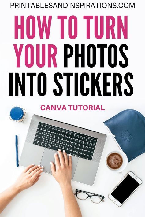 How to turn photos into stickers, make a picture into a sticker, make your own stickers, Canva tutorial #canva #plannerstickers #planneraddict #printablesandinspirations #diy #lifeplanner #happyplanner Create A Pin, How To Make Photo, Printable Sticker Paper, Using Canva, Pinterest Design, Canvas Learning, How To Make Stickers, Photo Stickers, Canva Tutorial