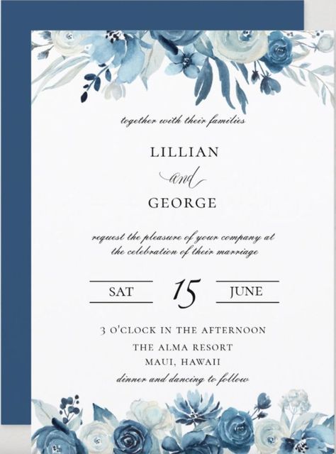 Blue Invation Card, Invitation Background Blue, Blue Invitation Background, Blue Debut Invitation Card, Invation Card Background Blue, Engagement Card Design, Wedding Card Design Indian, Digital Wedding Invitations Templates, Engagement Invitation Cards