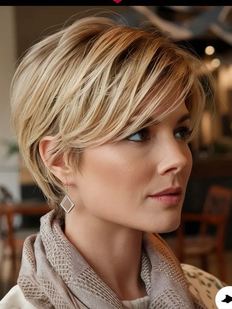 17 Trendy Haircuts for Women Over 50 in 2024-2025: Chic Short, Layered, and Medium Styles Cutest Short Haircuts, Short Haircuts For Redheads, Womens Medium Short Haircut, Jaw Length Layered Bob, Short Piecey Haircut, Hairstyles For Short Hair 2024, Short Hairstyles Women Over 50, 2025 Short Hair Trends For Women, Hair Styles For Short Hair For Women Over 50