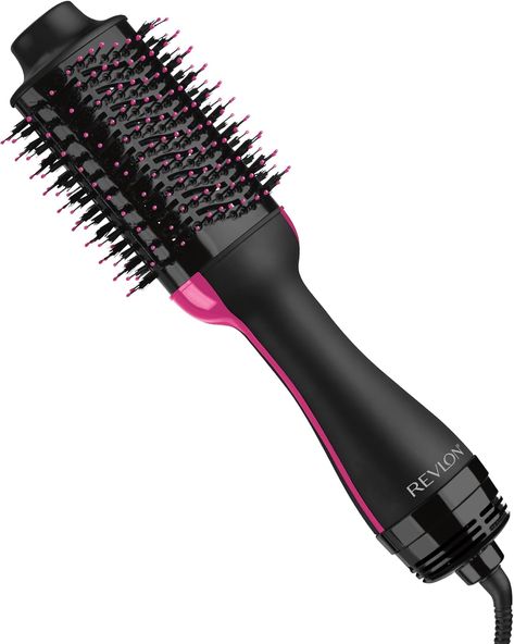 REVLON One-Step Volumizer Hair Dryer and Styler | Now with Improved Motor, Less Frizz, More Shine and Less Heat Damage for Salon-Style Blowouts | Amazon Exclusive (Black) Volumizer Hair Dryer, Hot Air Brush, Blow Dry Brush, Heat Damage, Hot Tools, Waterproof Makeup, Salon Style, Prime Day, Dry Brushing