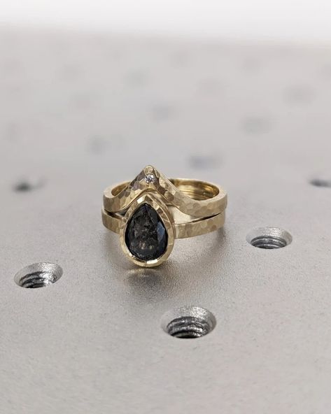 MAIN STONE
Type: Natural Salt and Pepper Diamond
Cut: Pear
Color: Dark / Grey / Icy

#Vintage #Salt #and #Pepper #Diamond #Engagement #Ring #Yellow #Gold #Engagement #Ring #Diamond #Hammered #Bezel #Ring #Matte #Finish #Ring #Bridal #Anniversary #art #deco #ring #delicate #ring #bezel #ring #diamond #ring #engagement #ring #pear #cut #ring #pepper #diamond #ring #promise #ring #hammered #ring #yellow #gold #ring #salt #and #pepper #solid #gold #ring #vintage #ring Anniversary Images, Gold Engagement Ring Diamond, Engagement Ring Types, Black Zirconium Ring, Pepper Diamond Engagement Ring, Engagement Ring Yellow Gold, Yellow Gold Diamond Engagement Ring, Salt And Pepper Diamond Ring, Engagement Ring Yellow