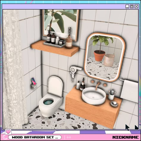 Sims 4 Cc Furniture Functional Bathroom, Sims 4 Cc Furniture Functional Patreon, Sims 4 Cc Furniture Functional, Give Me A Nickname, Sims 4 Bathroom Cc, Sims Bathroom, Parent Room, Sims 4 Bathroom, Sims4 Furniture