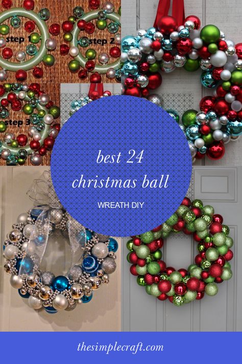 Christmas Wreaths Balls, Christmas Wreath With Balls, Wreaths Made With Christmas Balls, Christmas Ball Ornament Tree Diy, Wreath With Balls Christmas, Christmas Ball Wreaths Diy, Diy Christmas Wreath Ornaments, Christmas Wreath Balls, Diy With Christmas Balls