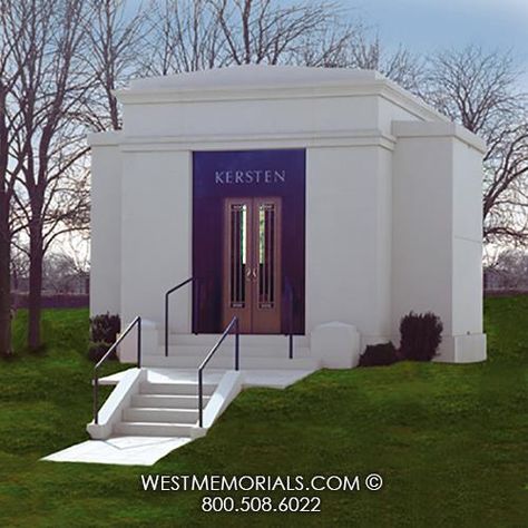 Custom Mausoleums | Mausoleums for Sale | Mausoleum Gallery Small Mausoleum Modern Design, Mausoleum Design, Family Crypt, Granite Monuments, Grave Monuments, Custom Stained Glass, Family Estate, Cemetery, Perfect Place