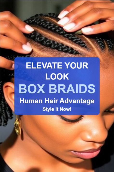 human hair Box Braids On Short Hair, Freetress Bohemian Braid, Box Braids With Human Hair, Braids On Short Hair, Braids With Human Hair, Bohemian Box Braids, Bohemian Braids, Outdoor Clothing Brands, Types Of Braids