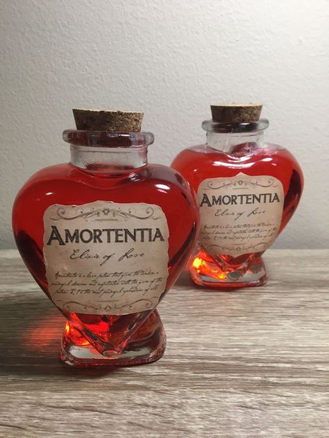 Harry Potter Stuff Diy, Red Witchcraft Aesthetic, Harry Potter Potions Aesthetic, Potions Harry Potter Aesthetic, Love Potion Aesthetic, Harry Potter Room Ideas, Harry Potter Diy Decor, Potions Aesthetic, Potions Harry Potter