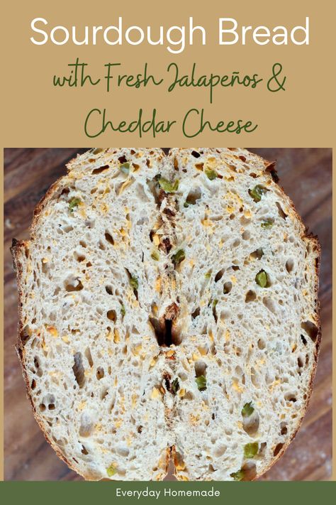 Learn how to make Sourdough Bread with Fresh Jalapeños and Cheddar Cheese! This homemade sourdough bread recipe uses a sourdough starter and features spicy, savory inclusions like garden-fresh jalapeños and rich cheddar cheese. Perfect for those who love a flavorful twist in their sourdough bread. Asiago Cheese Sourdough Bread, Jalepeno Cheese Sour Dough Bread, Easy Jalapeño Cheddar Sourdough Bread, Cheddar Jalapeno Sourdough, Sourdough Discard Jalapeno Cheese Bread, Sourdough Cheddar Jalapeno Bread, Jalapeño Cheese Sourdough Bread, Sourdough Jalapeno Cheddar Bread, Jalapeño Cheddar Sourdough Bread