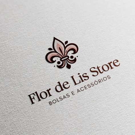 Projeto de identidade e visual criado para a @flor_de_lis_store 🌷 Logo Design, Design