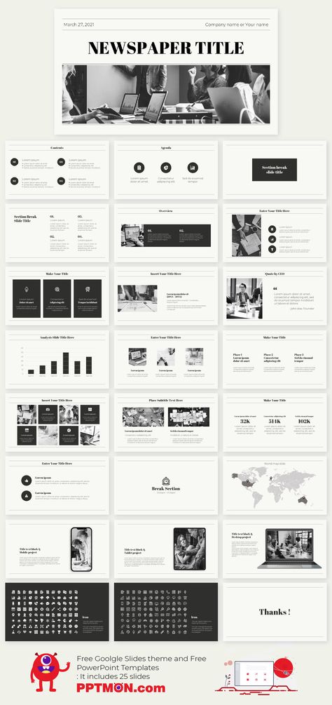 Newspaper Free PowerPoint Template and Google Slides Theme – presentation by PPTMON
Features: 25+ Business Minimal Simple Multi-purpose Presentation For PowerPoint templates and Google slides themes

#Newspaper, #PPTtemplate #PPT #PowerPoint #presentation #FREEPPTTEMPLATE, #PPTDESIGN, #POWERPOINTDESIGN, #PPTTEMPLATEDOWNLOAD, #POWERPOINTTEMPLATE, #GOOGLESLIDES, #GOOGLESLIDESTHEME, #GOOGLEPRESENTATION, #FREEPOWERPOINTBACKGROUND, #PRESENTATIONDESIGN, #FREEPOWERPOINTTEMPLATES Google Slides Design Ideas, Slide Ideas Powerpoint, Google Powerpoint Template, Powerpoint Design Business, Google Slides Presentation Ideas, Google Presentation Design, Slides Design Presentation, Cool Google Slide Ideas, Simple Powerpoint Design