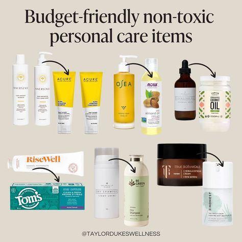 *Lesser expensive* non-toxic personal care swaps for the *more expensive* non-toxic alternatives…⁠ ⁠ 💜@acurebeauty shampoo and… | Instagram Non Toxic Brands, Non Toxic Skin Care Routine, Non Toxic Body Care, Non Toxic Hair Products, Non Toxic Swaps, Non Toxic Lotion, Non Toxic Shampoo And Conditioner, Non Toxic Dry Shampoo, Nontoxic Shampoo