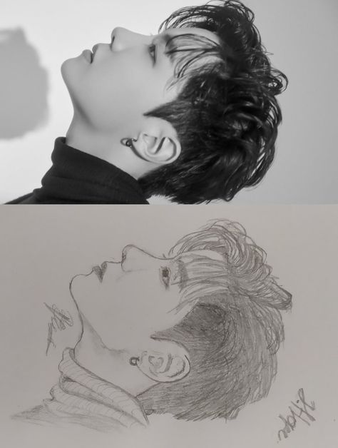 #J-Hope #Bangtan #BTS #Art #Pencil #Drawing #Easy #Borahae J Hope Pencil Sketch, J Hope Drawing Pencil, J Hope Drawing Easy, Jimin Sketch Pencil Easy, Jhope Drawing Pencil Easy, Jhope Sketch Easy, Jhope Drawing Easy, J Hope Sketch, Hobi Drawing