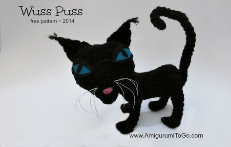 Coraline Wybie Black Cat Crochet Patterns All Free Culture Crafts, Coraline Cat, Amigurumi Cats, Crochet Cats, Knit Cat, Coraline And Wybie, Coraline Doll, Tutorial Amigurumi, Cat Applique