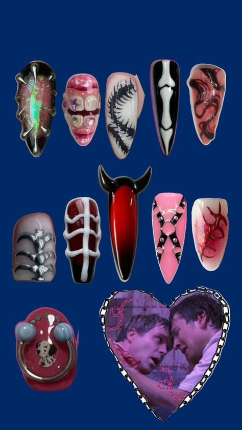 Acrylic Nail Ideas, Dark Souls, Nail Ideas, Acrylic Nails, Manicure, Nails