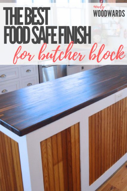 Our favorite food safe wood finish (How to finish butcher block counters) - NewlyWoodwards Farmhouse Kitchen Nook, Butcher Block Counters, Butcher Block Counter, Butcher Blocks, Woodworking Storage, Woodworking Box, Woodworking Toys, Woodworking For Kids, Woodworking Table