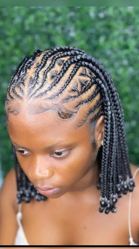 tribal braids #hairdesign #womenhairstyle #hairstyle Natural Braided Hairstyles, Big Box Braids Hairstyles, Protective Hairstyles For Natural Hair, Feed In Braids Hairstyles, Single Braids, African Hair Braiding Styles, Braided Cornrow Hairstyles, Braids Hairstyles Pictures, Protective Hairstyles Braids