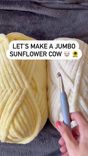 Cute Crochet Plushies Big, Jumbo Crochet Animals, Chunky Cow Crochet Pattern, Jumbo Cow Crochet Pattern, Sunflower Cow Crochet Pattern, Jumbo Plushie Crochet Pattern, Giant Cow Crochet, Crochet Giant Plushies Pattern Free, Big Crochet Plushies Pattern Free