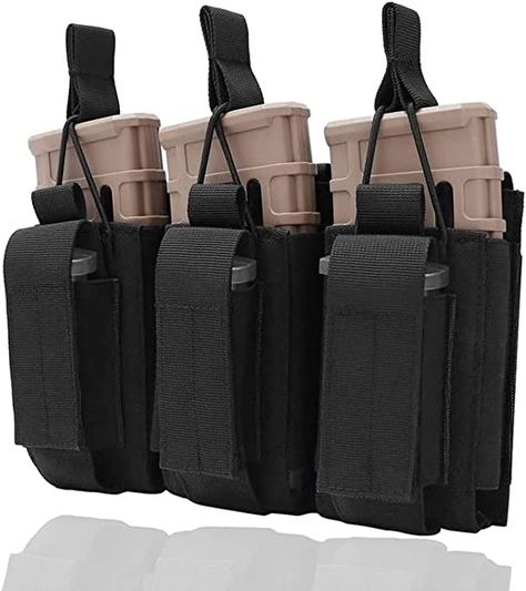 Amazon.com : AZB Tactical Molle Mag Pouch Open-Top Waterproof Magazine Pouch for Rifle and Pistol (Black) : Sports & Outdoors Magazine Pouches, Garden Tote, Open Top, Pouch, Magazine, Sports, Black