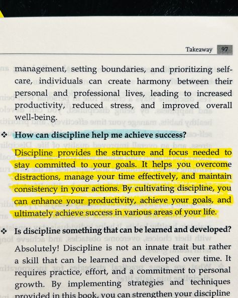 📍Self- discipline+ consistency+ breaking the barriers= unlock the door to your own success. ✨The book ‘No. 1 Rule to success is discipline’ will help you develop discipline in 10 small steps and cultivate a positive and growth mindset. The book will teach you empower yourself to make better decisions, have self control, develop resilience and unlock your true potential. ✨The book will help you how to maintain consistency by breaking your big goals into small and achievable tasks and stay m... Self Control Books, How To Have Self Control, Books Summaries, Importance Of Discipline, Discipline Mindset, Book For Students, Book Notes, Life Choices Quotes, Choices Quotes