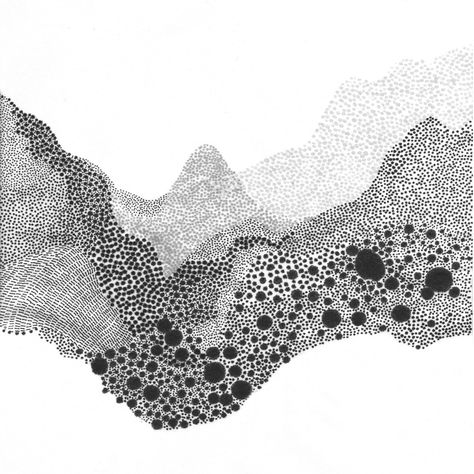 Drawings | Sabatina Leccia Mountain Drawing, Arte Inspo, Abstract Drawings, Japanese Paper, 영감을 주는 캐릭터, Line Art Drawings, Visual Artist, Textile Art, Doodle Art