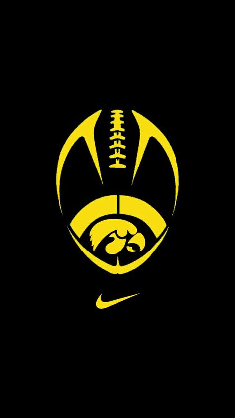 Iowa Hawkeyes Nike wallpaper. Hawkeye Wallpaper, Iowa Football, Brick Crafts, Sports Man Cave, Iowa Hawkeye Football, Hawkeye Football, Iowa Hawkeye, Nike Wallpaper, Sports Wallpapers