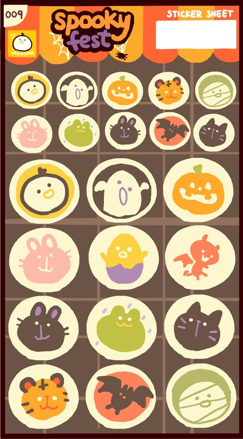 SPOOKYFEST 'SUGAR COOKIES' Sticker sheet 8.6 cm x 13.12 cm sticker sheet 22 stickers within a sticker sheet Ohmonah Halloween Spookyfest 2023. Social: Check out @ohmonah on twitter and instagram for more updates! Sticker Sheet Template, Community Stickers, Sticker Sheets Free Printable, Edgy Stickers, Sticker Sheet Ideas, Sticker Art Ideas, Sticker Sheets Aesthetic, Free Printable Sticker, Art Aesthetic Vintage