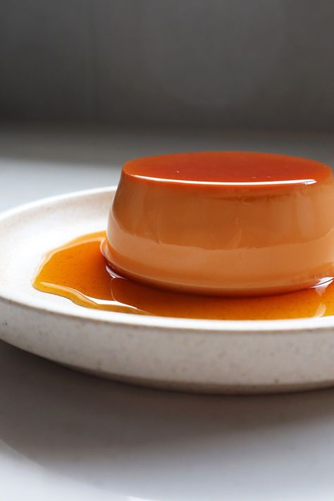 Caramel With Condensed Milk, Comidas Aesthetic, Chesse Cake, Thai Milk Tea, Flan Recipe, Food Infographic, Thai Dessert, Party Dishes, Japanese Dessert