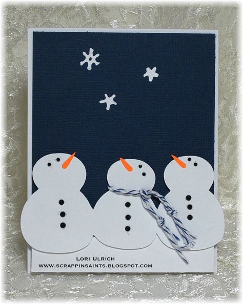 Welcome to another fun challenge at Exploring Cricut !  I am so excited to be back to crafting after a yucky bought with the flu!    The we... Snowman Cards, Homemade Christmas Cards, 카드 디자인, Cricut Cards, Diy Christmas Cards, Christmas Cards To Make, Noel Christmas, Winter Cards, Kirigami