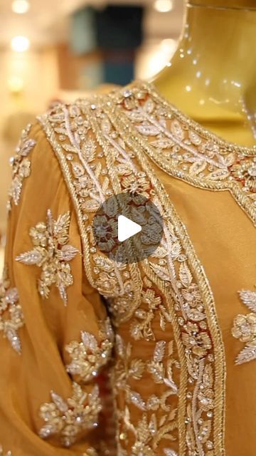 Fakher Jehan Bridal Studio on Instagram: "The Royal Nizami khadadupatta with a lovely combination of peachish golden and maroon with intricate Zardozi embellishments, sadi  and cora work over the tissue fabric. Get your outfits customized right now. A must haves only at @fakherjehan_bridalstudio Call us at +91 92465 56411" Tissue Fabric Dress Design, Zardozi Work Suits, Zardozi Embroidery Designs Pattern, Zardozi Embroidery Designs, Floral Embroidery Designs, Tissue Fabric, Zardosi Embroidery, Zardozi Work, Zardozi Embroidery