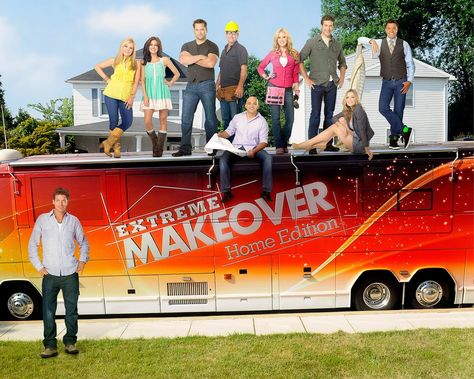 The cast of Extreme Makeover: Home Edition on ABC. HGTV has not announced who will appear in the reboot. Extreme Makeover Home Edition, History Of Television, Ugly Cry, Extreme Makeover, The Home Edit, Search People, Home Makeover, Chicago Fire, Classic House