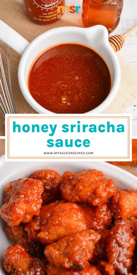 Honey Sriracha Sauce Recipes, Honey Sarachi Sauce, Maple Sriracha Sauce Recipe, Honey Siracusa Sauce, Sriracha Honey Sauce, Sriracha Wing Sauce, 9x13 Meals, Sriracha Dipping Sauce, Honey Siracha