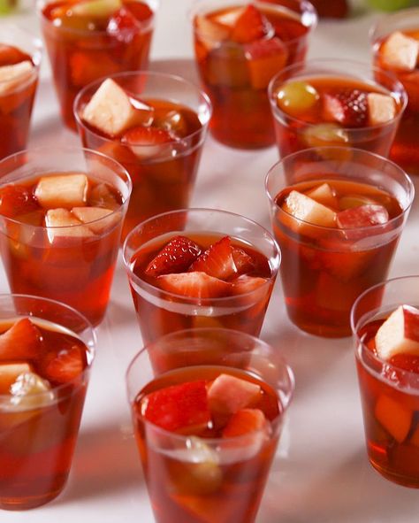 Sangria Jell-O Shots horizontal Holiday Jello Shots, Winter Sangria Recipes, Homemade Jello, Best Jello Shots, Cranberry Sangria, Jello Pudding Shots, Jell O Shots, Jelly Shots, Sangria Wine