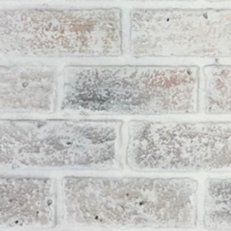 Like Wash Brick Exterior, Wash Brick Exterior, Romabio Limewash Colors, White Washed Brick, Brick Cafe, Faux Brick Wallpaper, Faux Brick Wall Panels, Kitchen Remodel Plans, Brick Wall Paneling