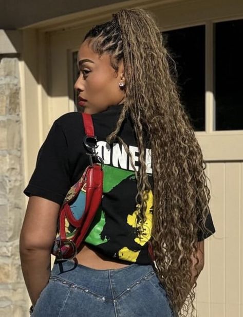 Jordyn Woods Braids, Blonde Boho Box Braids, Blonde Braiding Hair, Hairstyles Unique, Hair Expo, Goddess Braids Hairstyles, Braided Styles, Blonde Braids, Jordyn Woods