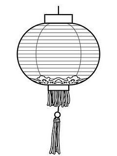 Lantern coloring page - or Object lesson pic for Light!  http://chinesenewyearcoloringpages.blogspot.com/2010/06/chinese-new-year-lantern-coloring-pages.html Tanglung Cina, Chinese Lantern Drawing, Lantern Drawing, Chinese New Year Crafts For Kids, Lantern Template, Chinese New Year Activities, New Year Coloring Pages, Chinese Crafts, Chinese New Year Crafts