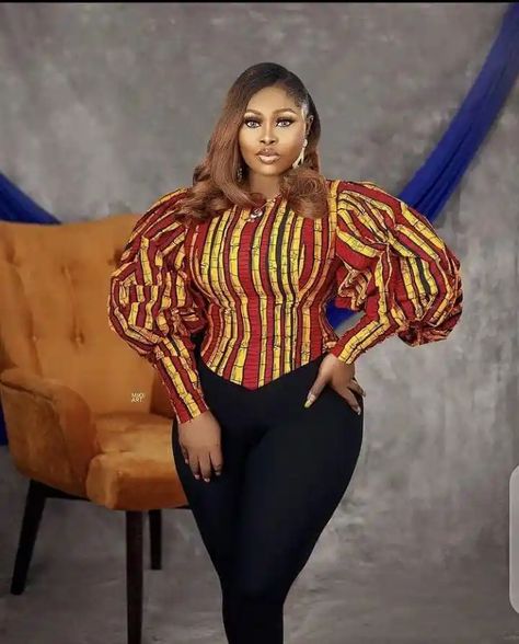 Latest Blouse Styles, Ankara Top Styles, Ankara Crop Top, Ankara Blouses, Ankara Peplum Tops, Ankara Blouse, Beautiful Ankara Styles, African Blouses, Ankara Tops