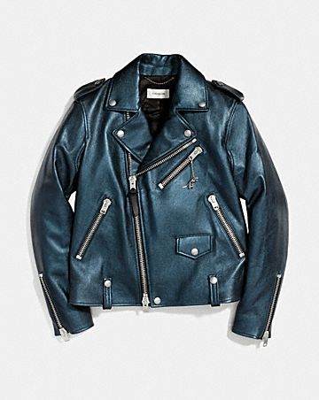 Edgy Coat, Star Jacket, Best Leather Jackets, Blue Leather Jacket, Streetwear Mode, Dark Star, Womens Fashion Edgy, Winter Outfits Women, Leather Jackets Women