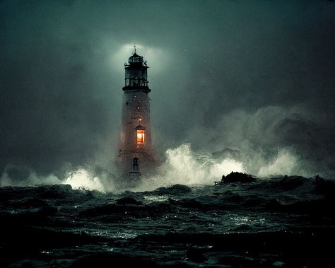 Creepy Island Aesthetic, Lighthouse Aesthetic Dark, Lighthouse Horror, Creepy Lighthouse, Coastal Gothic, Orphaner Dualscar, Lighthouse Project, Gothic Autumn, Lighthouse At Night