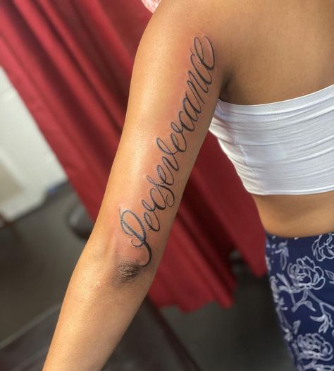 Persevere Tattoo, Perseverance Tattoo, Arm Sleeve, Body Tattoos, Tattoo Quotes, Tattoo Ideas, Instagram Profile, Tattoos, Like Button