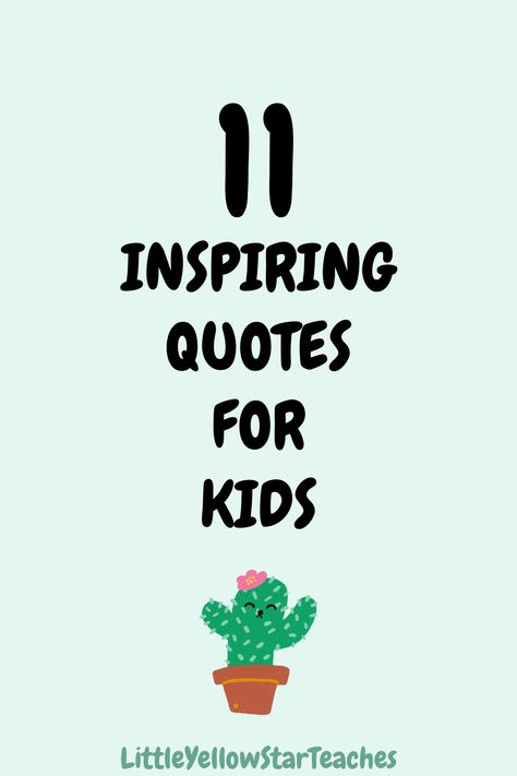 🌈✨ Empower your little ones with our 11 Inspiring Quotes for Kids! 🎈🥳 These nuggets of wisdom will inspire their dreams, ignite their imaginations, and encourage their ambitions. Perfect for inspiring bedtime stories or uplifting lunch box notes! 💌💕 Ready to spark some inspiration? Click on the pin! 📌 Motivational Quotes For Kids Testing, Creativity Quotes For Kids, Encouragement For Kids Testing, Inspirational Quotes Positive Encouragement For Students, Lunchbox Quotes For Kids, Encouragement Quotes For Kids Testing, Daycare Quotes Inspirational, Quote For Kids Positive, Kid Inspiration Quotes