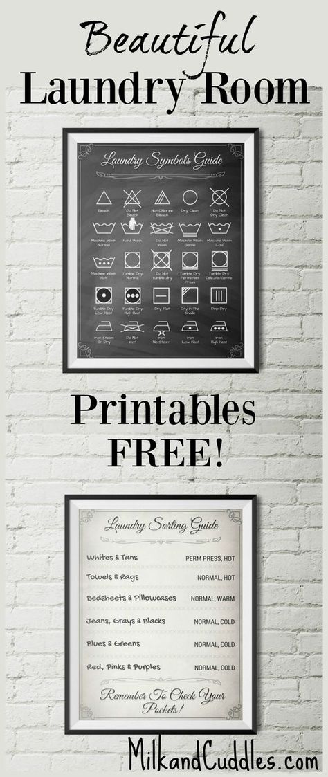 Laundry Room Printables, Laundry Sorting, Laundry Symbols, Design Homes, Laundry Room Remodel, Laundry Decor, Printables Free, Laundry Room Storage, Laundry Mud Room