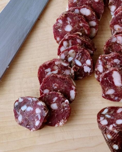 Venison Landjaeger Recipe — Elevated Wild Meat Curing, Cured Meat Recipes, Pepperoni Recipes, Prosciutto Recipes, Curing Salt, German Sausage, Venison Recipes, Cream Cheese Spreads, Charcuterie Recipes