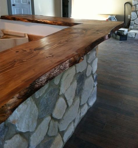 Live Edge Wood Bar, Outdoor Wood Bar, Live Edge Bar Top, Wood Bar Top, Live Edge Bar, Reclaimed Wood Bars, Bar Countertops, Wood Bar Table, Bar Tops