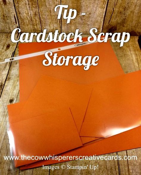 Tip - How to Organize & Store Cardstock Scraps | The Cow Whisperer's Creative Cards | Bloglovin’ Scrapbook Paper Storage Ideas, Scrap Paper Storage, Paper Storage Ideas, Scrapbooking Crop, Scrapbooking Organization, Organize Papers, Scrapbooking Storage, Card Organization, Scrapbook Room Organization