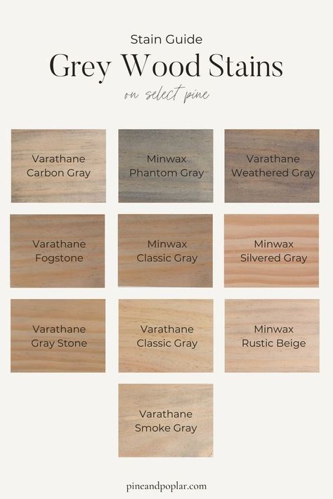 Best Oak Stain Colors, Stain Options For Wood, Types Of Stain For Wood, Greige Wood Stain, Types Of Wood Stain Colors, Color Stains For Wood, French Oak Stain, Wood Shelf Stain Colors, Dark Grey Wood Stain