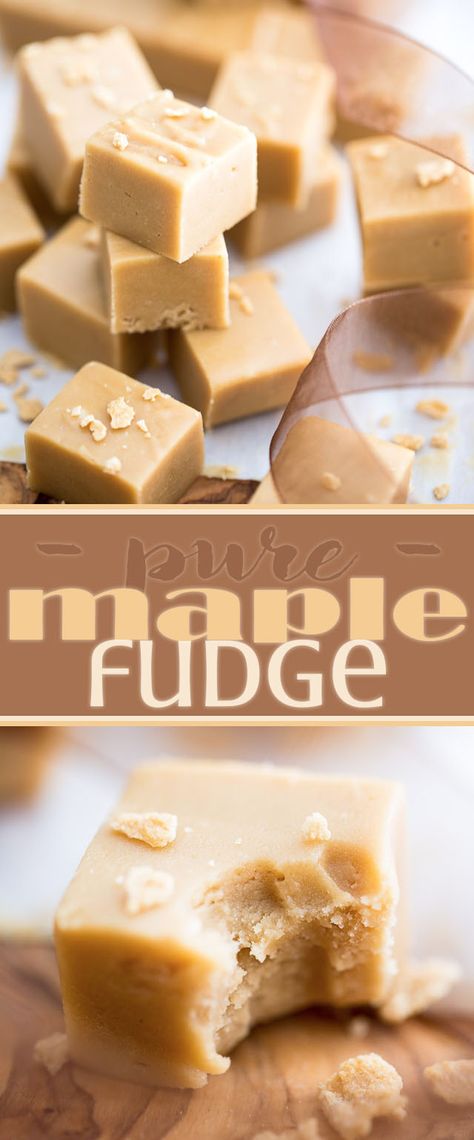 Best Fudge Recipe, Maple Fudge, Maple Recipes, Nutella Fudge, Maple Syrup Recipes, Christmas Fudge, Brownie Desserts, Almond Joy, Kitchen Recipe